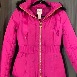 Candie’s Pink and Black Puff Jacket